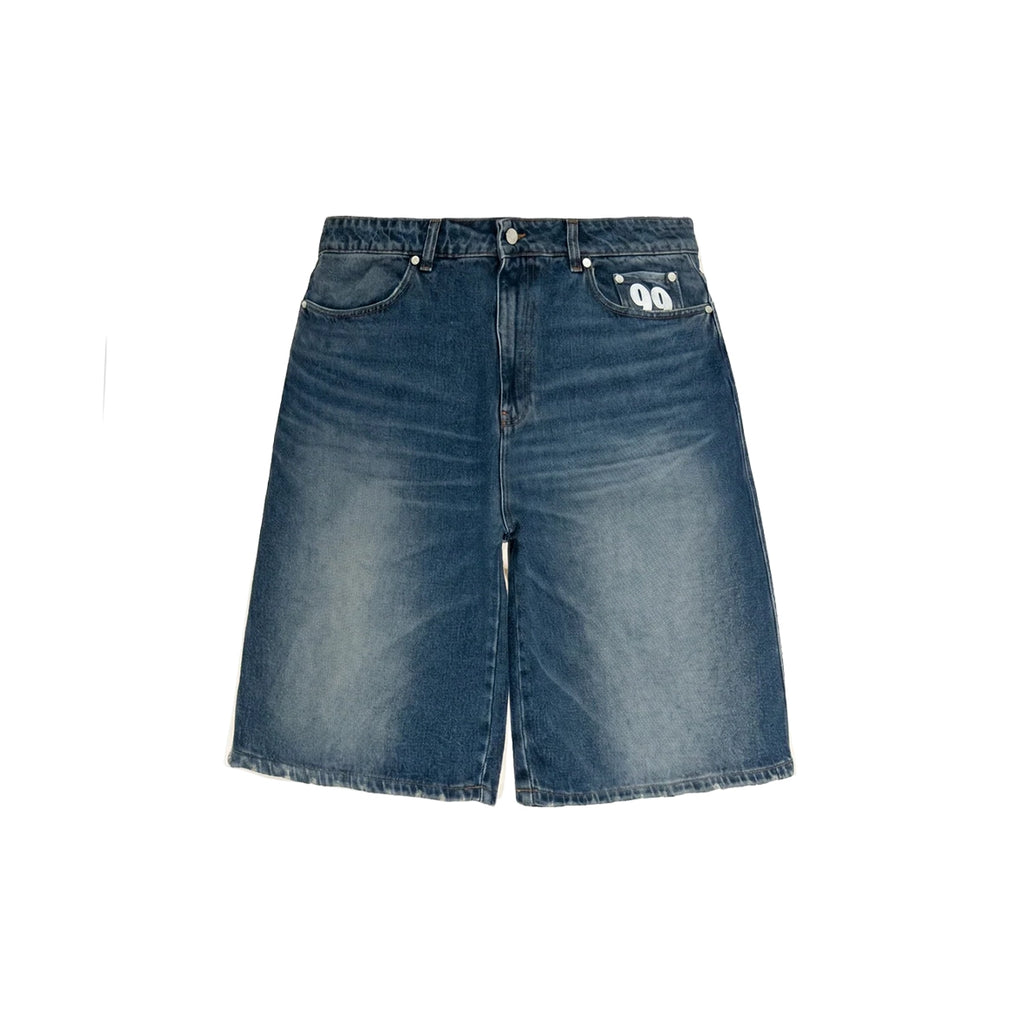 99BASED Shining Stars Denim Shorts Indigo