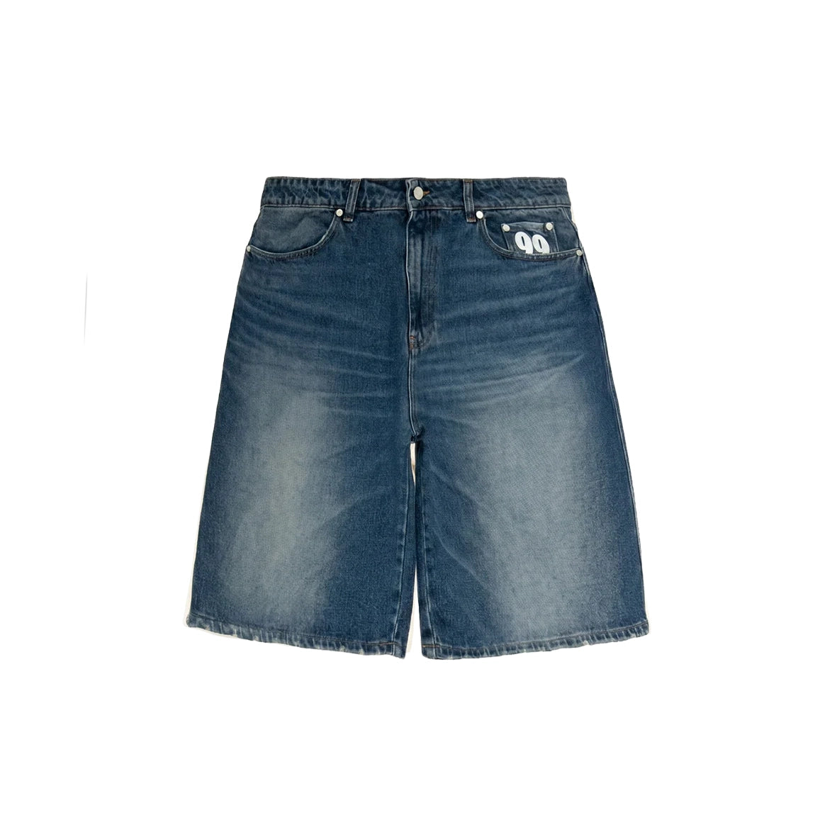 99BASED Shining Stars Denim Shorts Indigo