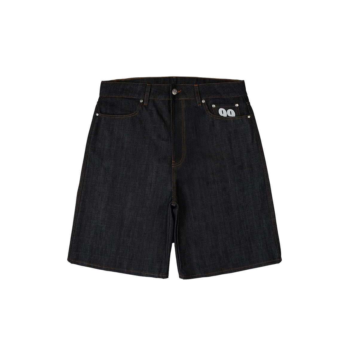 99BASED Shining Stars Denim Shorts Raw