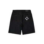 99BASED Shining Stars Denim Shorts Raw