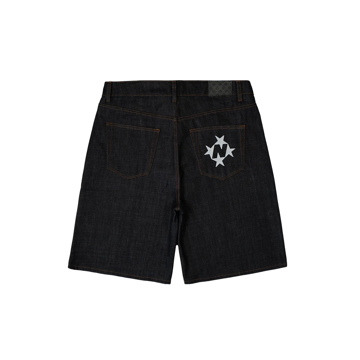 99BASED Shining Stars Denim Shorts Raw
