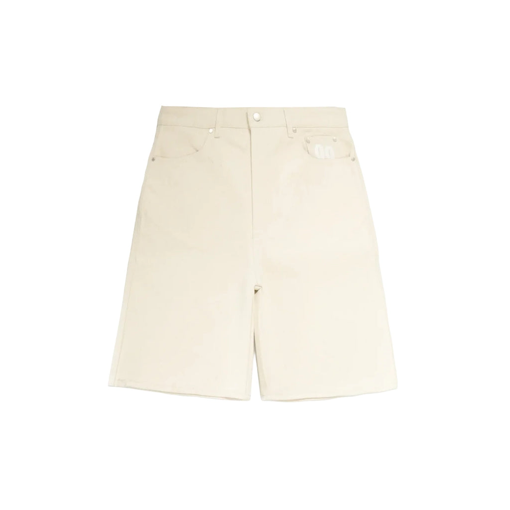 99BASED Shining Stars Denim Shorts Raw Beige