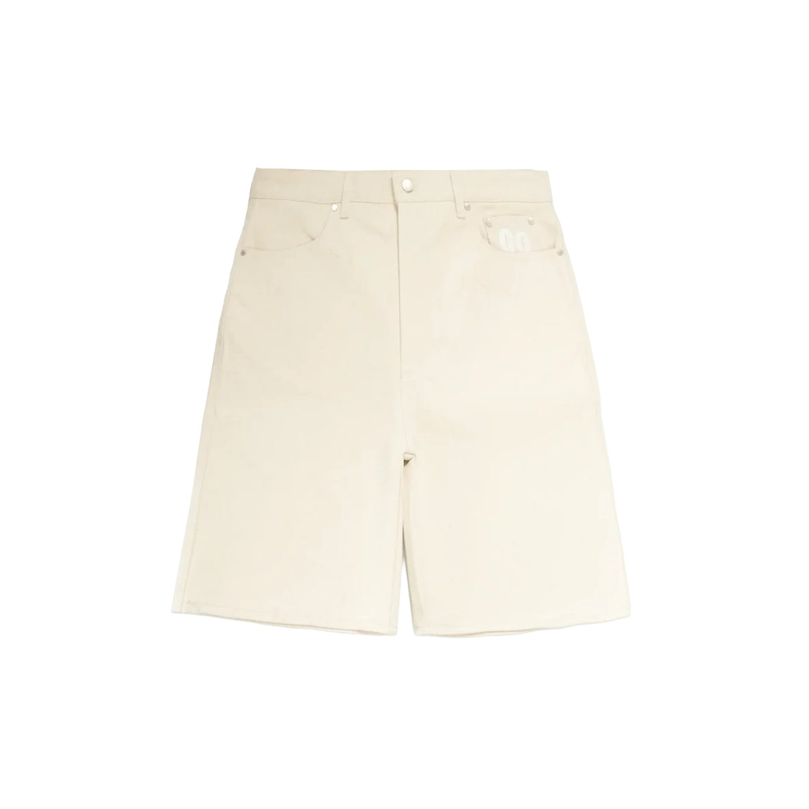 99BASED Shining Stars Denim Shorts Raw Beige