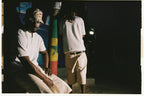 99BASED Shining Stars Denim Shorts Raw Beige