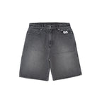 99BASED Shining Stars Denim Shorts Washed Grey