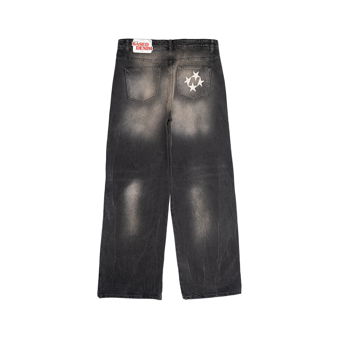 99BASED Shining Stars Jeans Black Lunar
