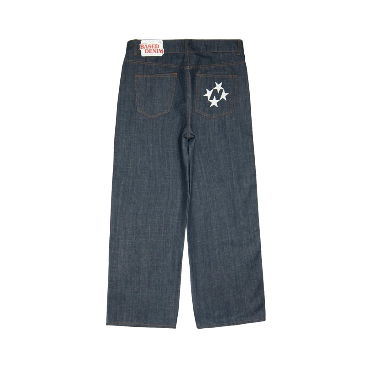 99BASED Shining Stars Jeans Raw Blue