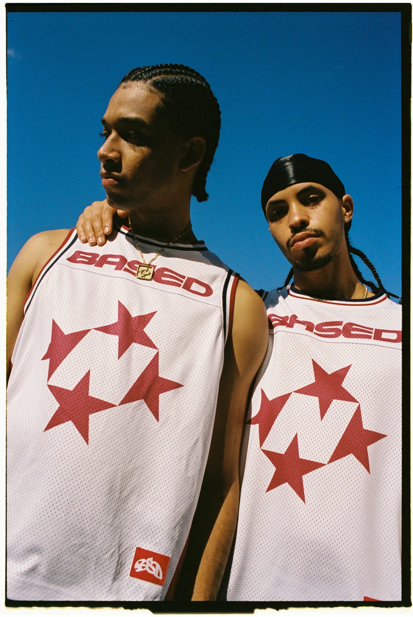 99BASED Shooter Mesh Tank Top White