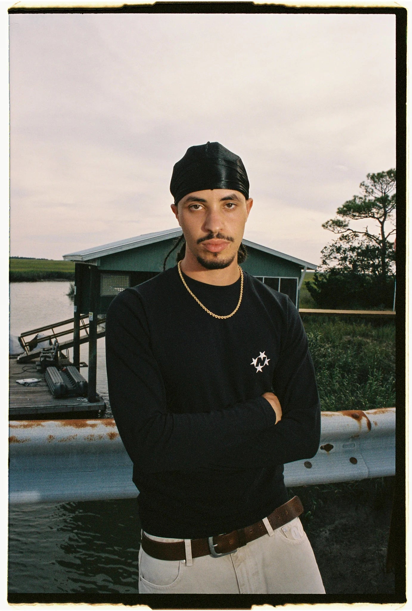 99BASED Slim Logo Longsleeve Black