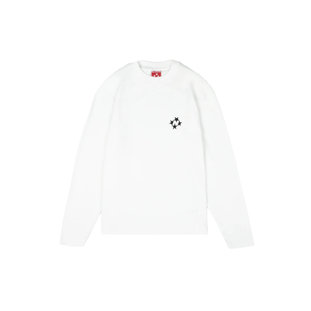 99BASED Slim Logo Longsleeve White
