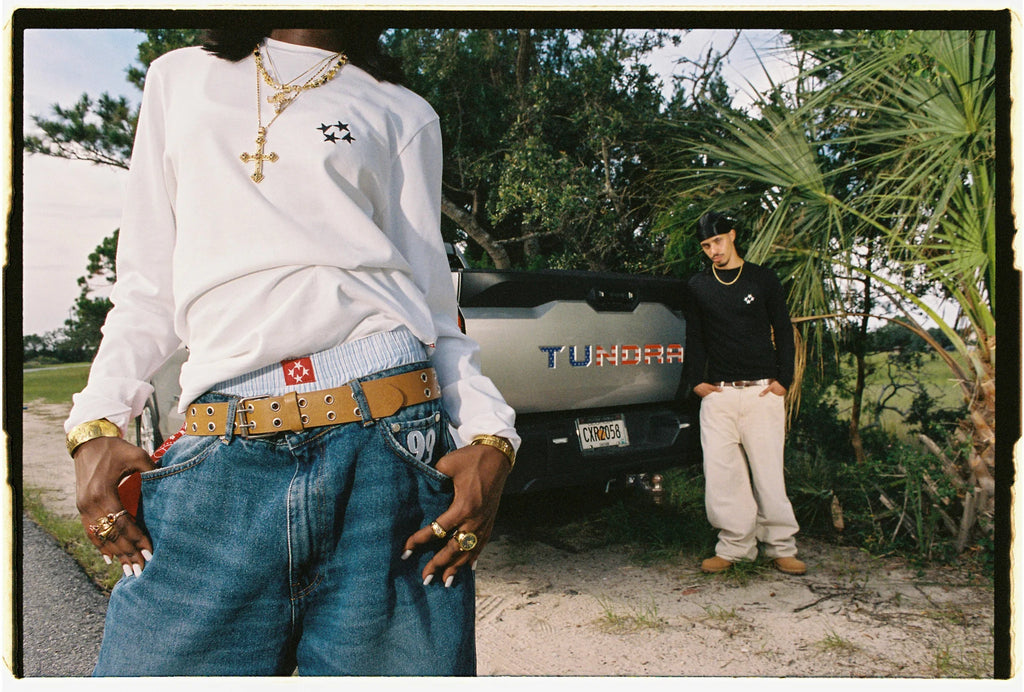 99BASED Slim Logo Longsleeve White