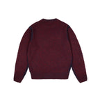 99BASED Spreaded Knit Sweater Navy Red