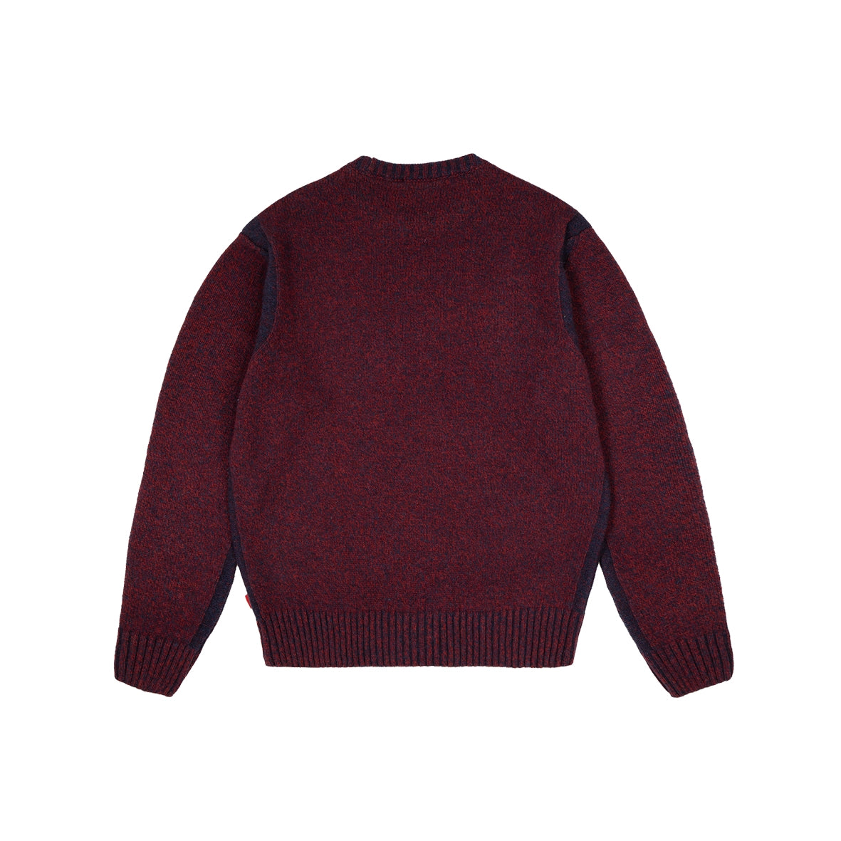 99BASED Spreaded Knit Sweater Navy Red