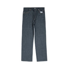 99BASED Classic Straight Leg Jeans Raw Blue