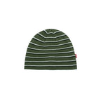 99BASED Striped Skull Beanie Moss Green