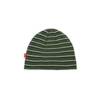 99BASED Striped Skull Beanie Moss Green