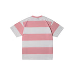 99BASED Striped T-Shirt White Pink