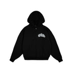 99BASED Studded BSD Zip Hoodie Black