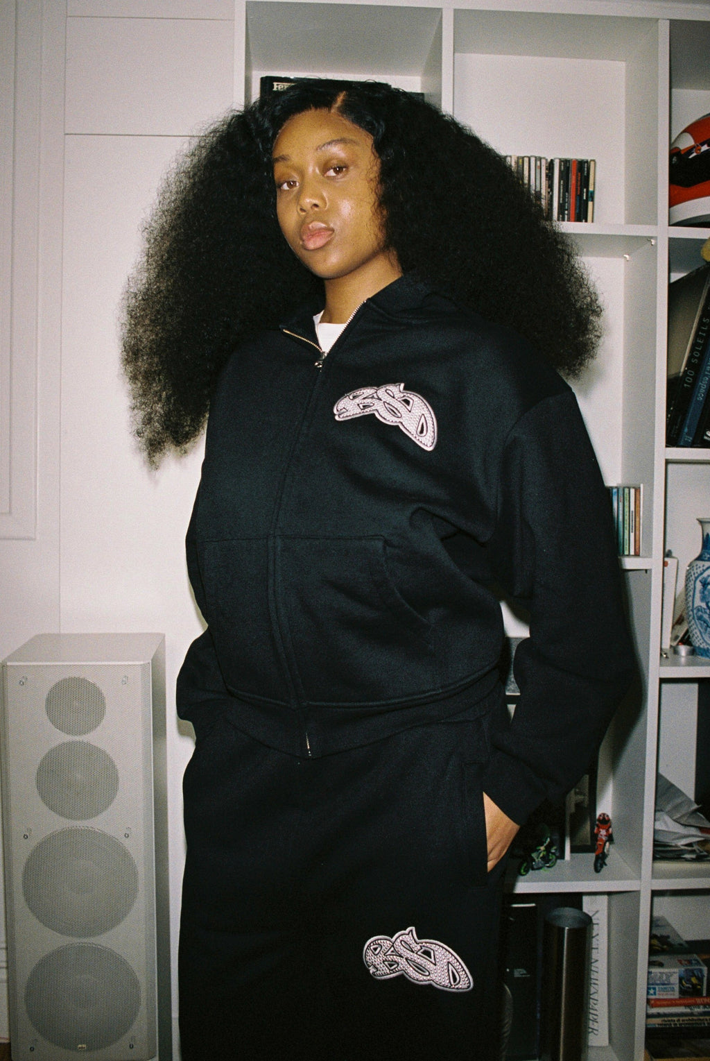 99BASED Studded BSD Sweatpants Black