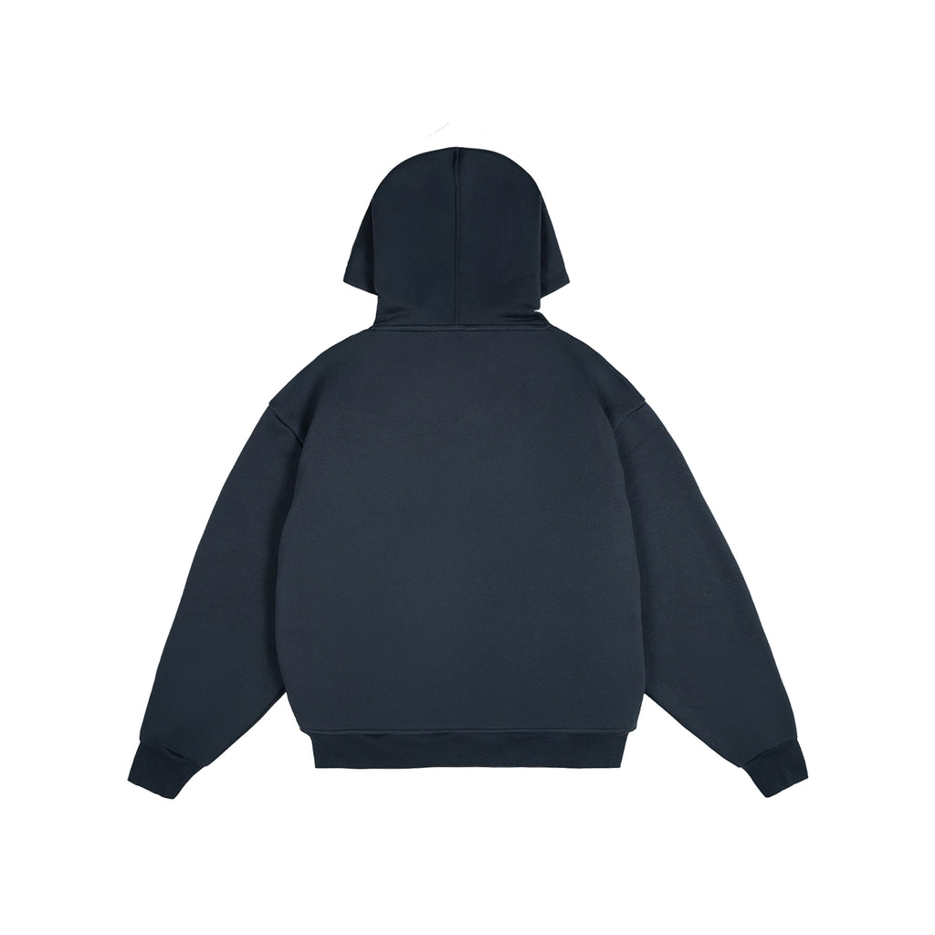99BASED Studded BSD Zip Hoodie Navy