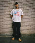 99BASED Watercolour Flag T-Shirt White