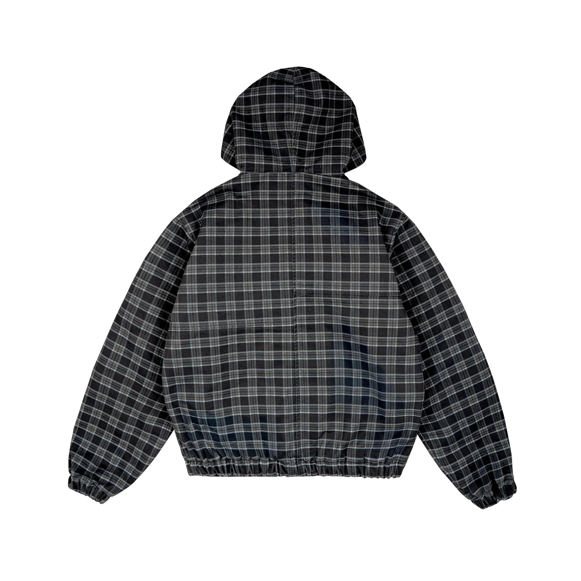 99BASED Work Canvas Jacket Plaid Black