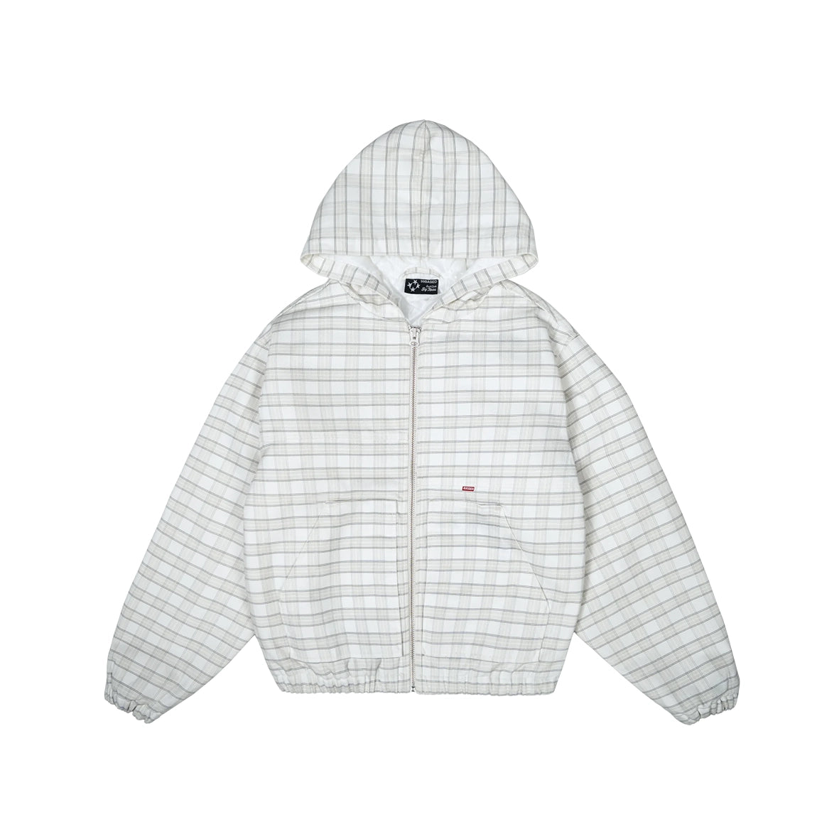 99BASED Work Canvas Jacket Plaid White