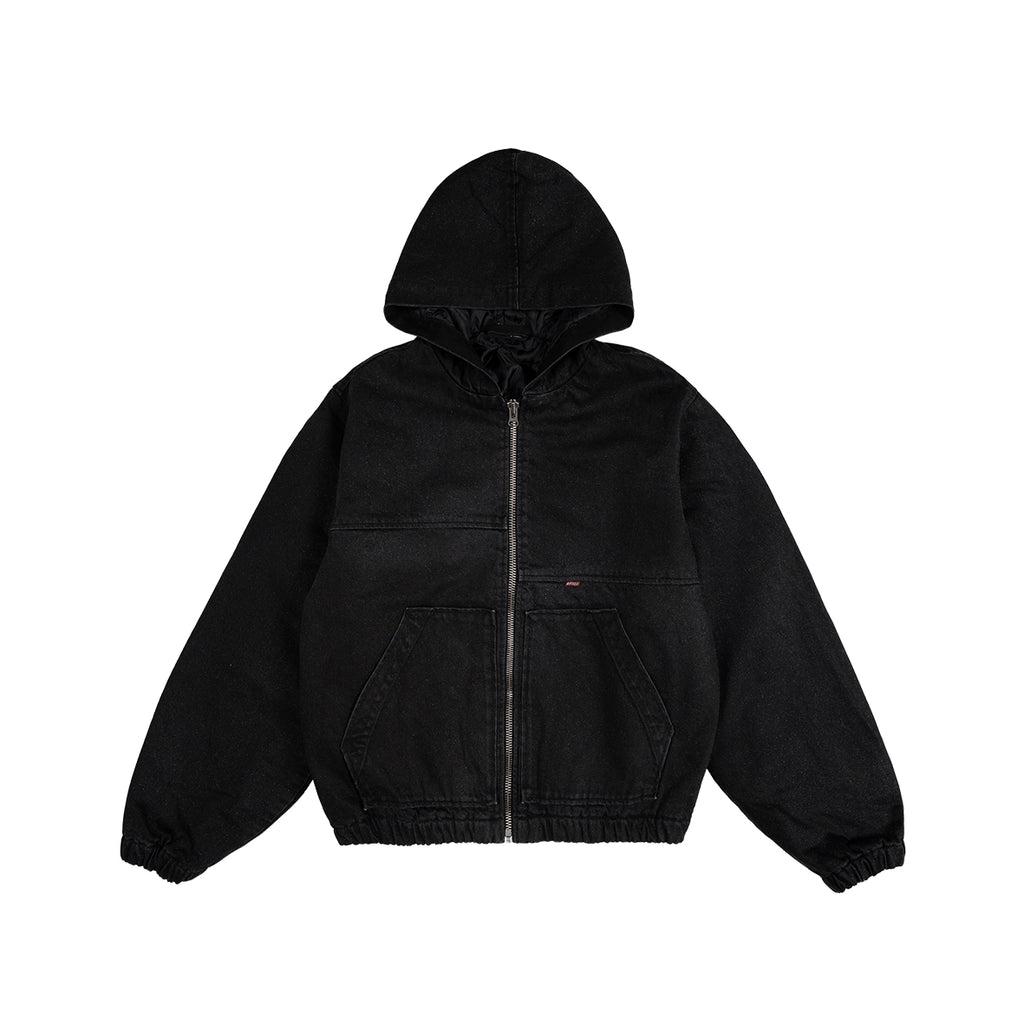 99BASED Work Canvas Jacket Waxed Black
