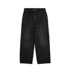 99BASED Work Canvas Pants Waxed Black