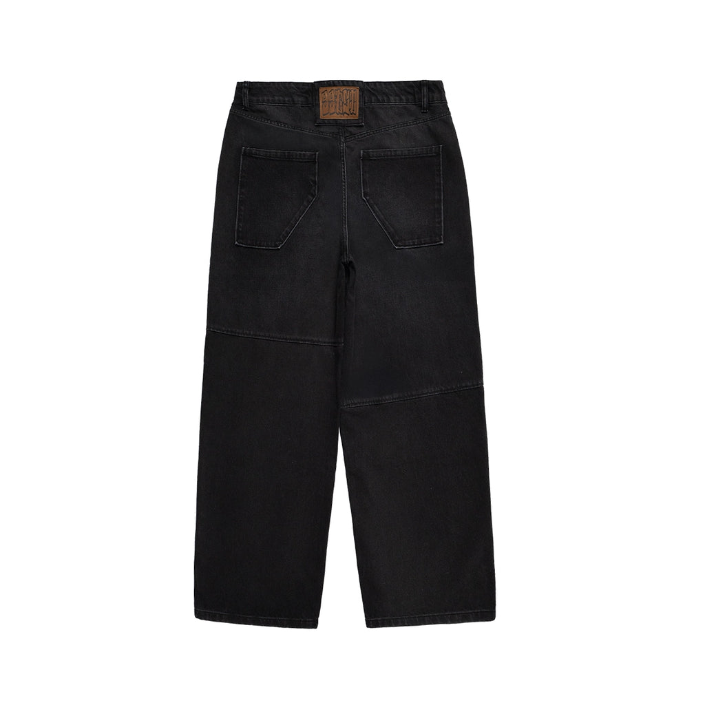 99BASED Work Canvas Pants Waxed Black