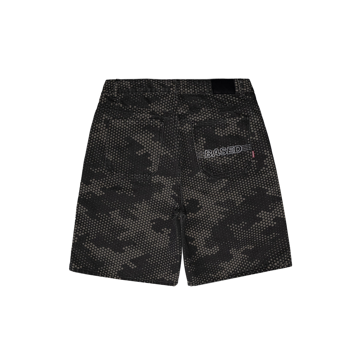 99BASED Finesse Denim Short Digital Camo Dark