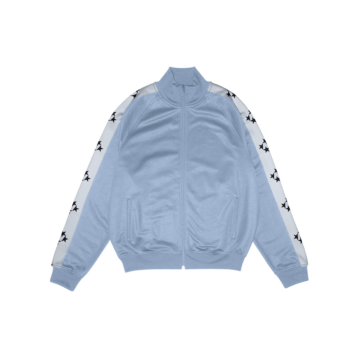 99BASED Logo Tape Track Jacket Babyblue