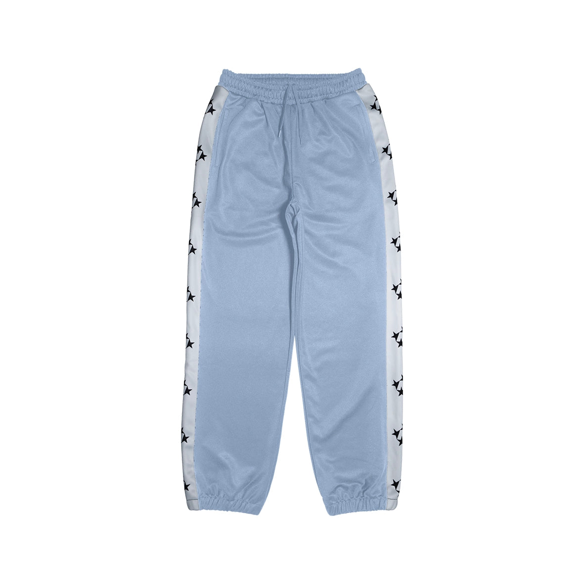 99BASED Logo Tape Track Pants Babyblue