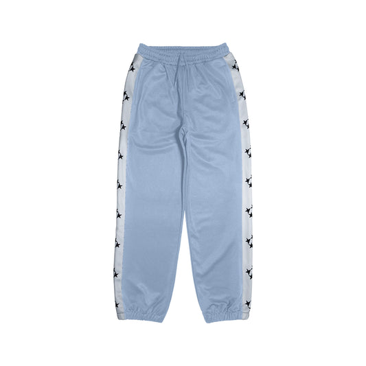 99BASED Logo Tape Track Pants Babyblue