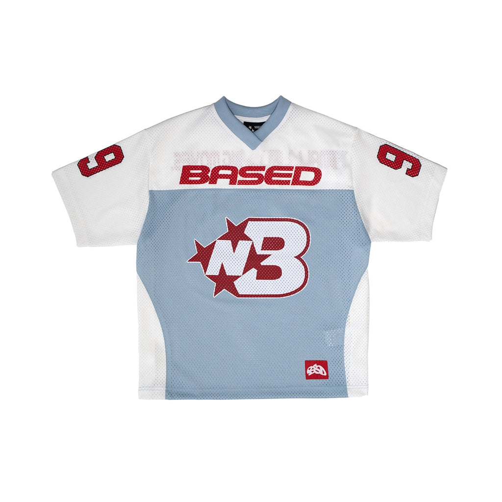 99BASED NB Logo Football Jersey Babyblue