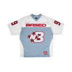99BASED NB Logo Football Jersey Babyblue