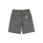 99BASED Shining Stars Denim Shorts Desert Blue