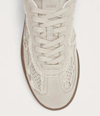 ALOHAS Crochet Cream Leather Sneakers S100823-01