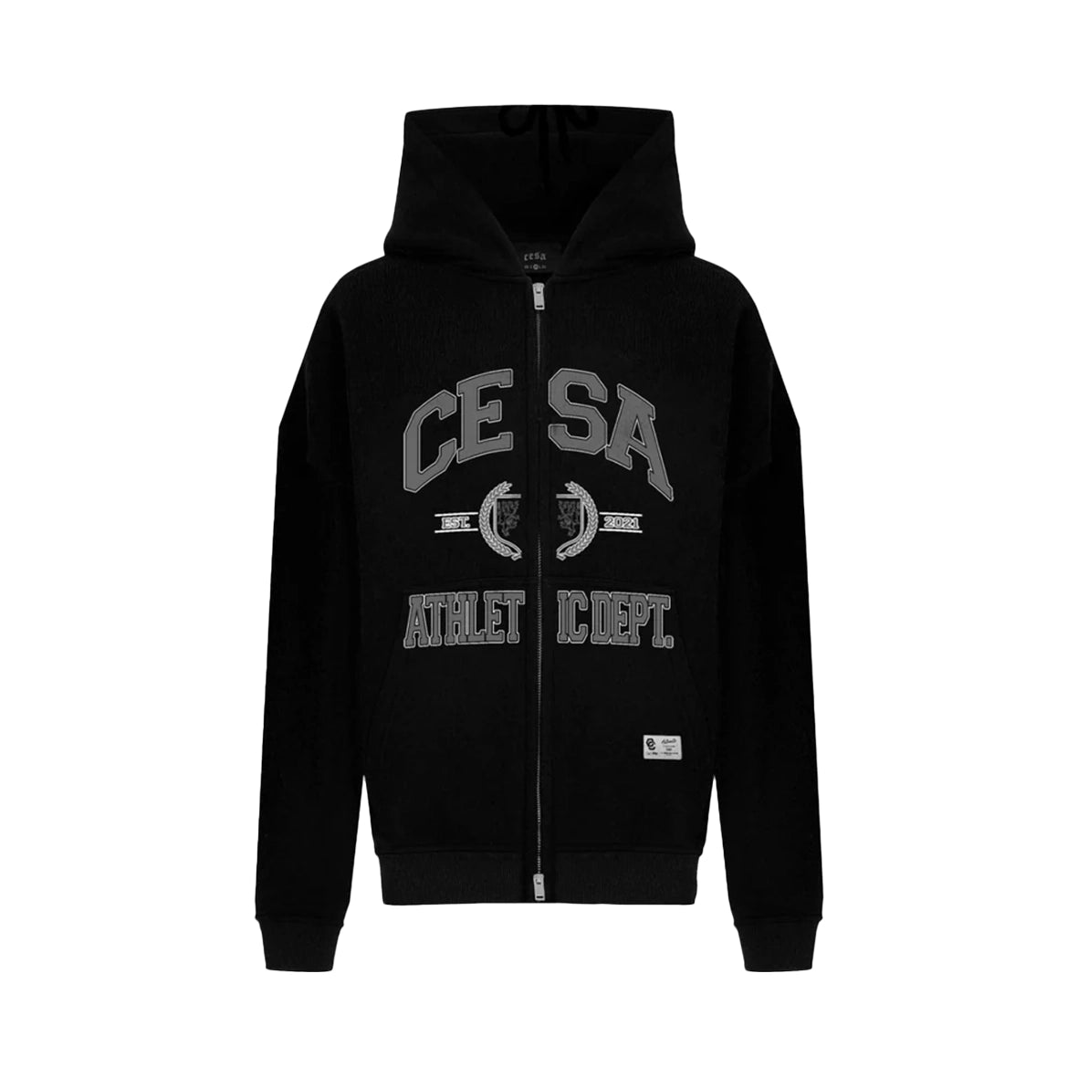 CESA Athletics Double Zip-Hoodie Black