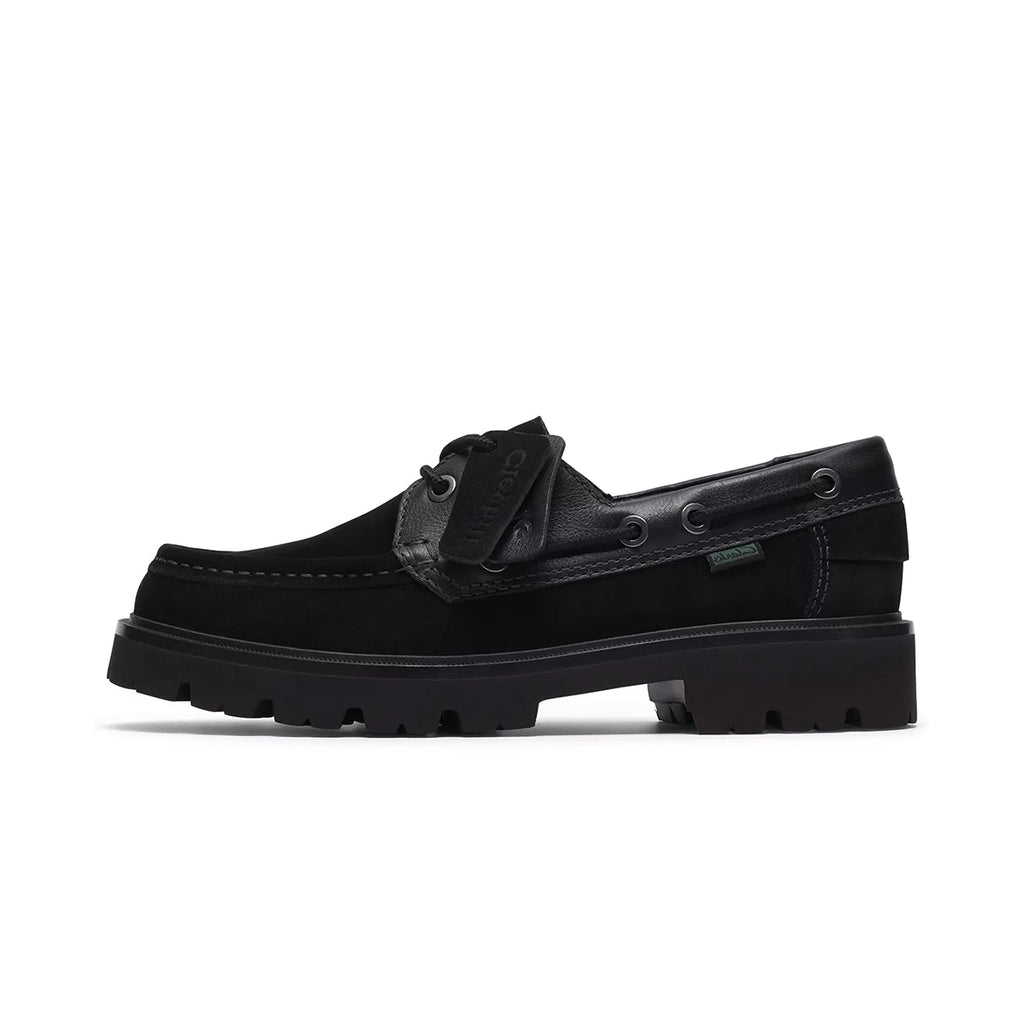 CLARKS Cleyhill Boat Black Suede 26186175