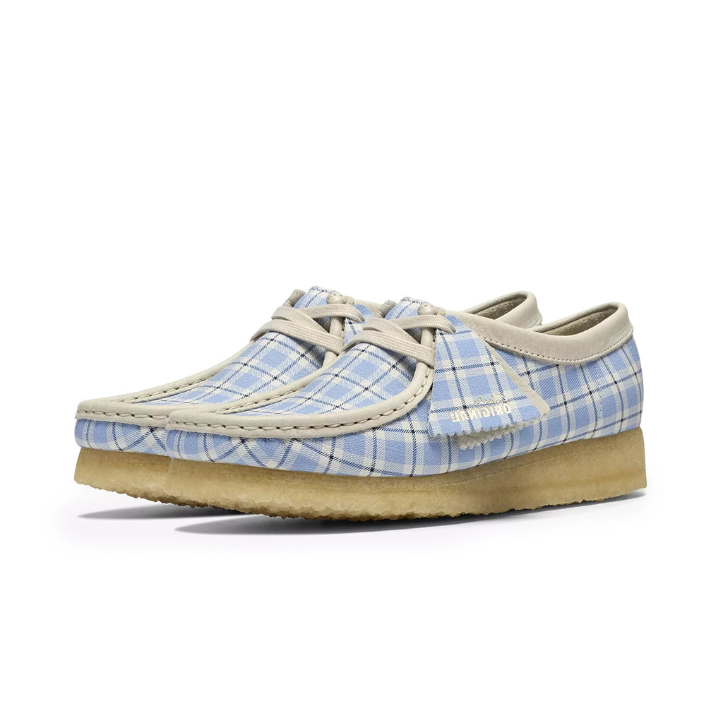 CLARKS ORIGINALS Wallabee Blue Check (W)