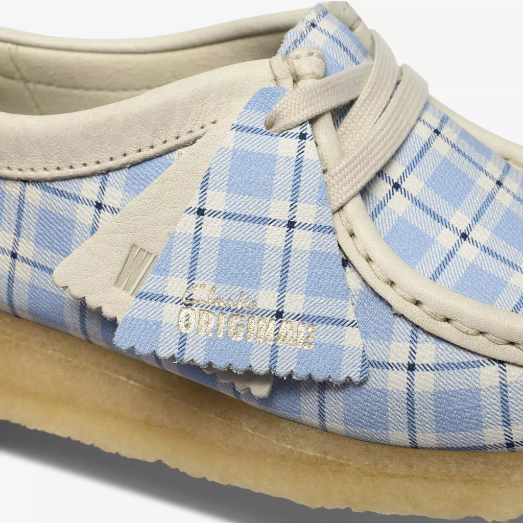 CLARKS ORIGINALS Wallabee Blue Check (W)