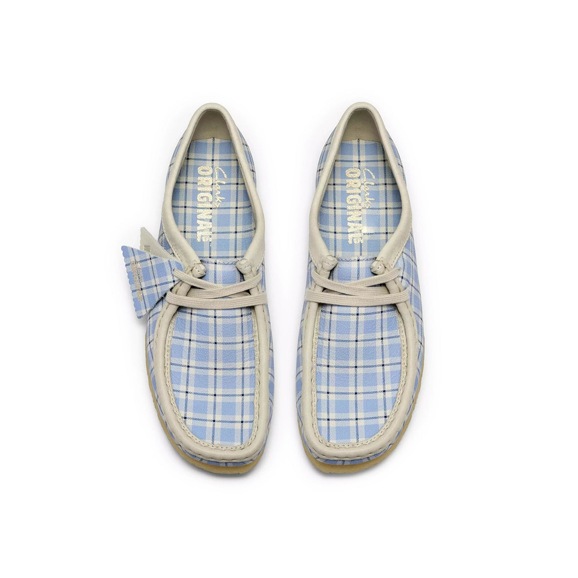 CLARKS ORIGINALS Wallabee Blue Check (W)