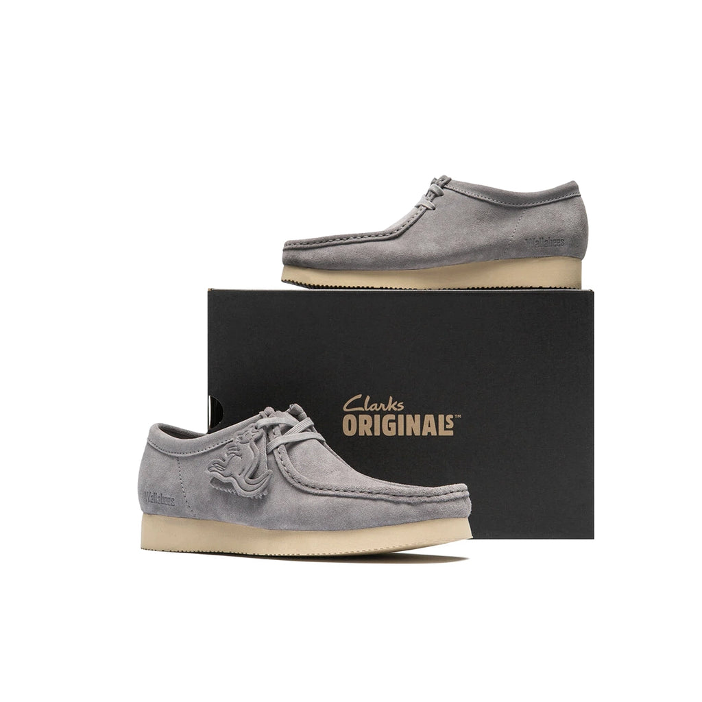 CLARKS ORIGINALS Wallabee Grey Suede 261865147