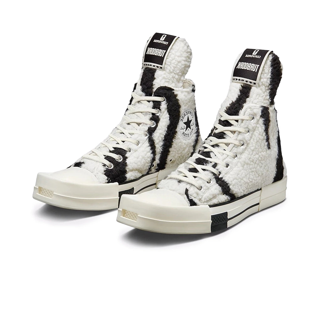 Converse Turbodrk All Star Rick Owens DRKSHDW Sherpa White Black