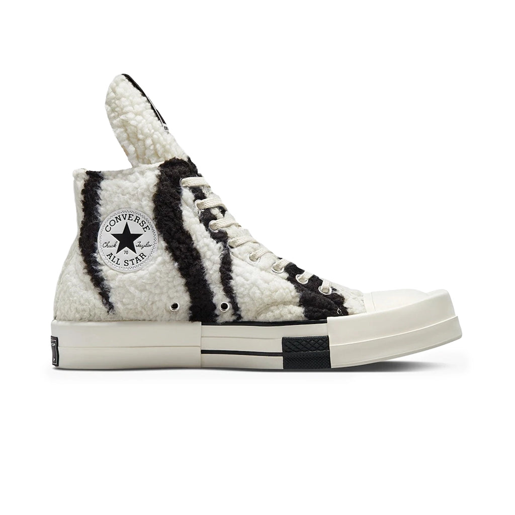 Converse Turbodrk All Star Rick Owens DRKSHDW Sherpa White Black