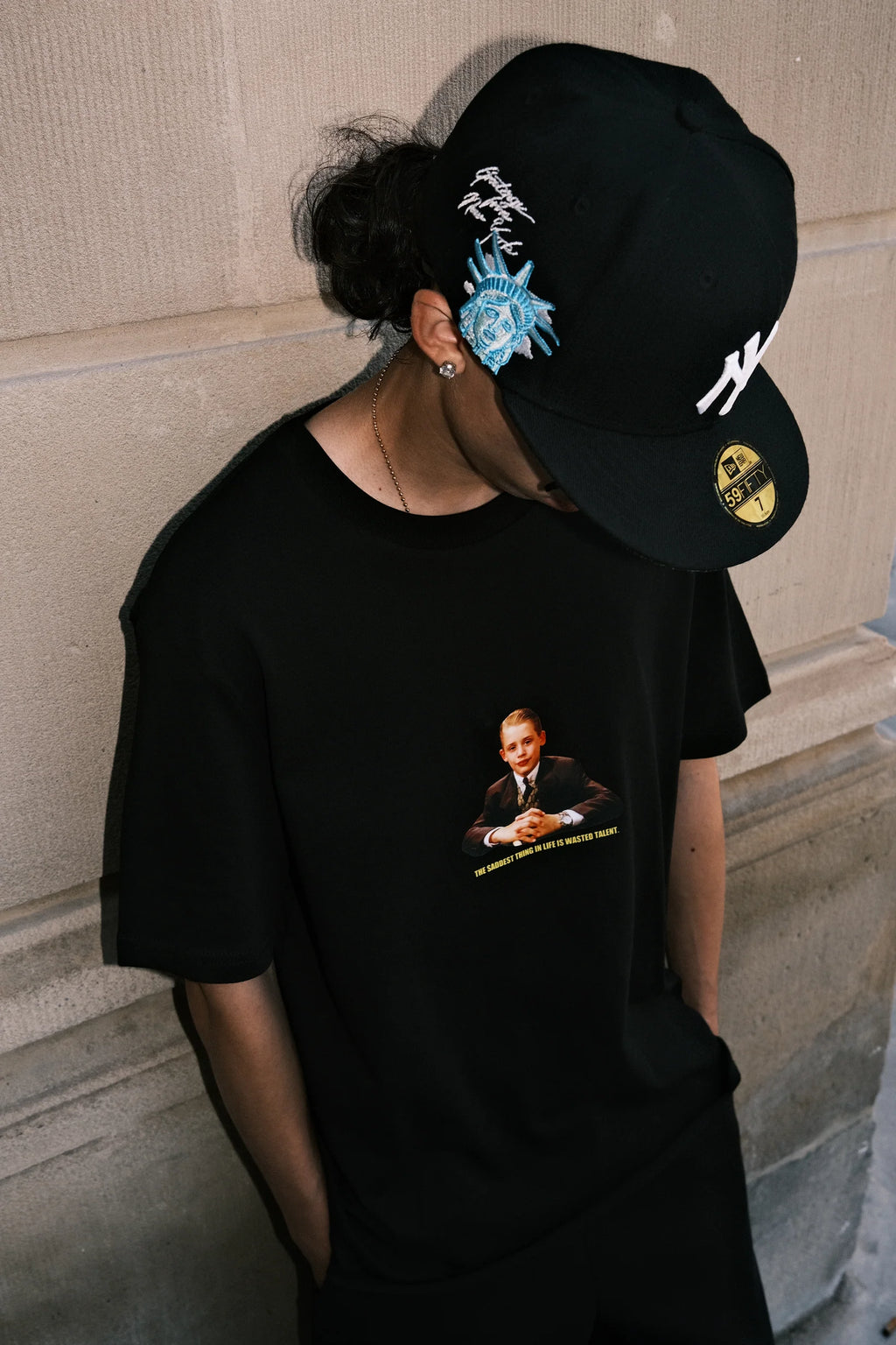 DREAMINGBUSY Wasted Talent Richie T-Shirt Black