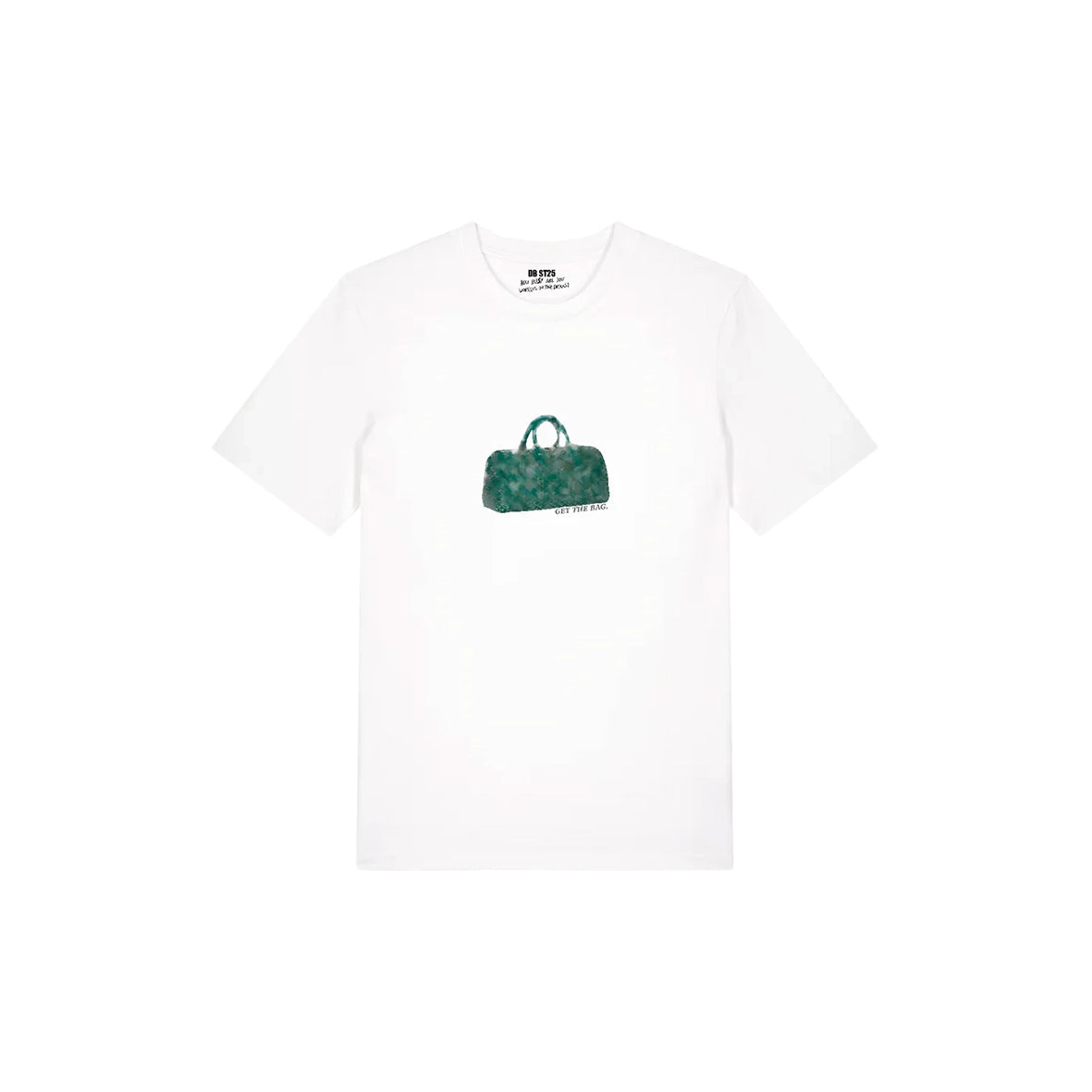 DREAMINGBUSY Blurry Go Yard Get The Bag T-Shirt White
