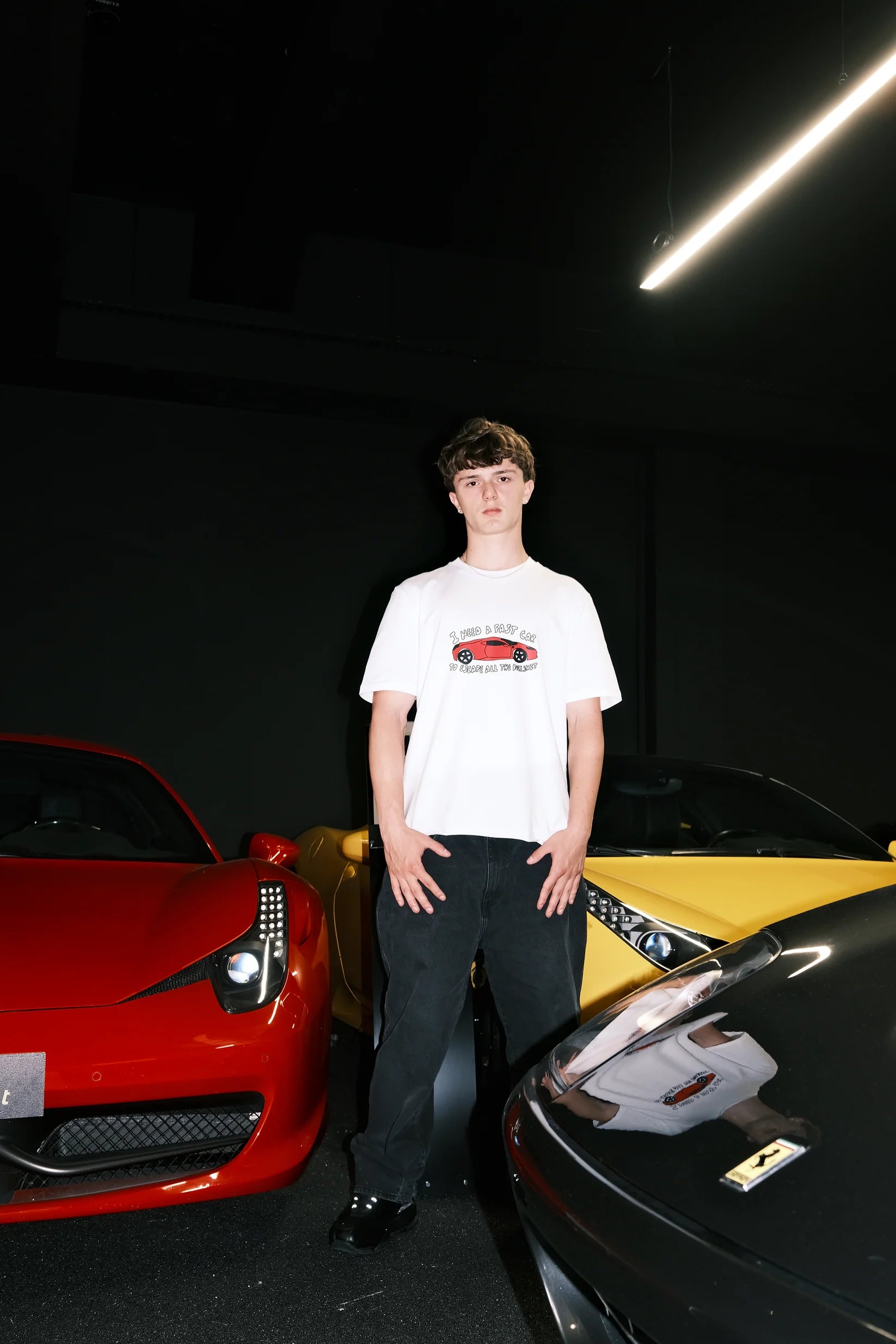 DREAMINGBUSY Fast Car To Escape Bullshit T-Shirt White