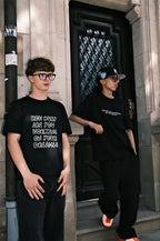 DREAMINGBUSY How Busy Big Sketch T-Shirt Black